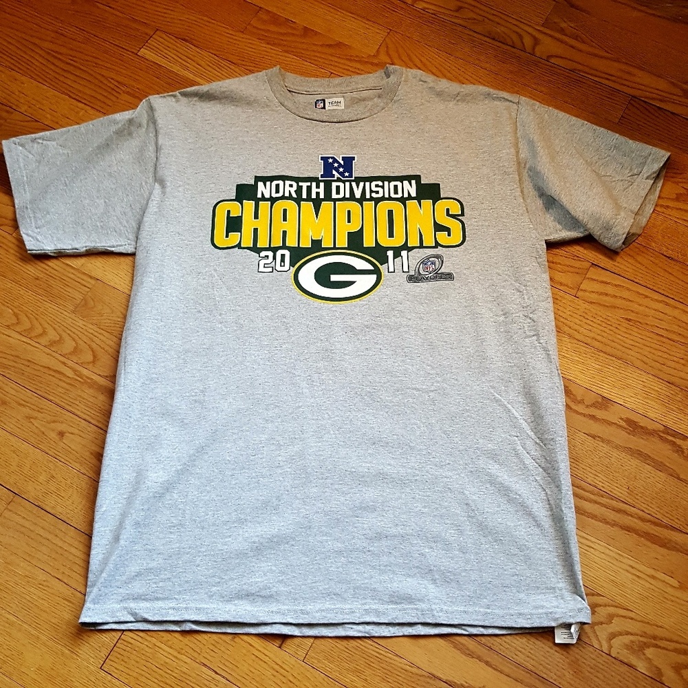 NFL Packers Grey Short Sleeve T Shirt Size Large - Picture 1 of 3
